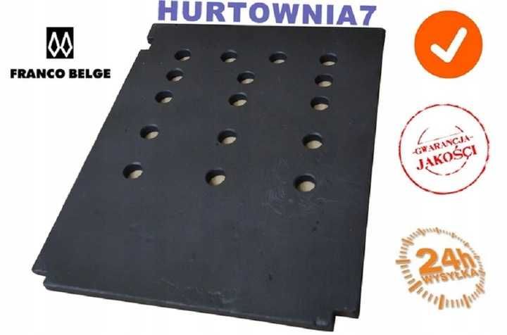 Ruszt DO WKŁADU dziurkowany FRANCO BELGE żeliwny kominkowy