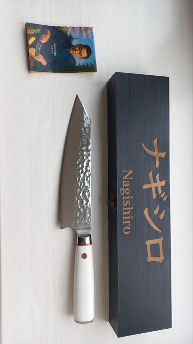 Японський кухонний ніж Киритсуке Nagishiro VG10, 67 шарів, для подарун
