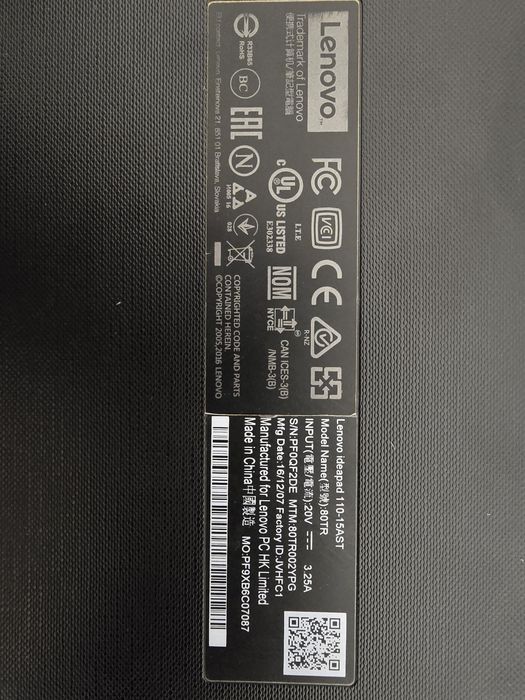 PC Portátil Lenovo