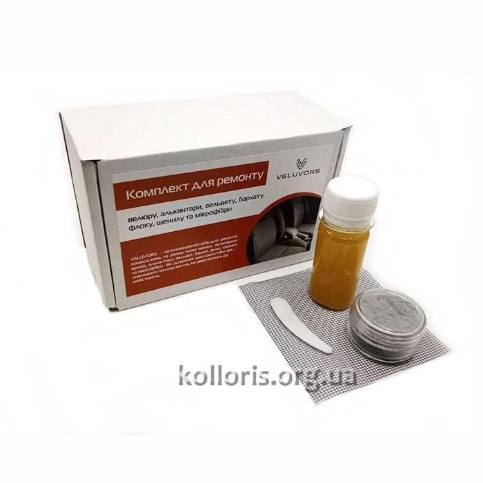 Набор для ремонта повреждений тканевого салона авто, велюровой обивки