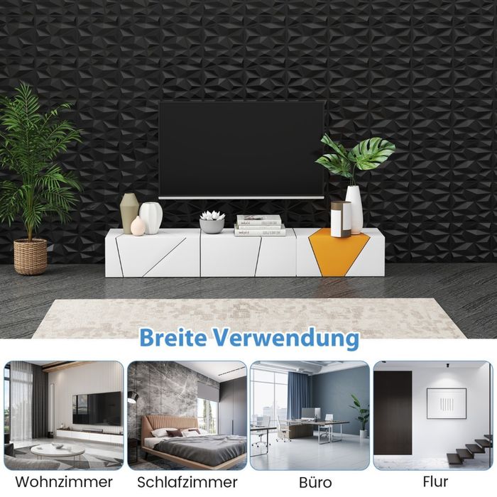 100 sztuk paneli ściennych 3D diamond 30x30cm wewnętrzne