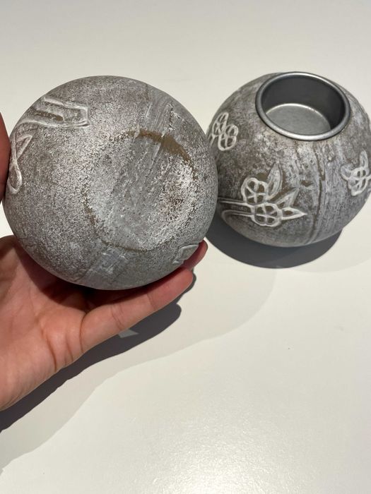 2 castiçais para velas pequenas