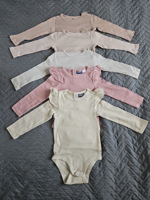 Body prążkowe H&M i Lupilu r. 80