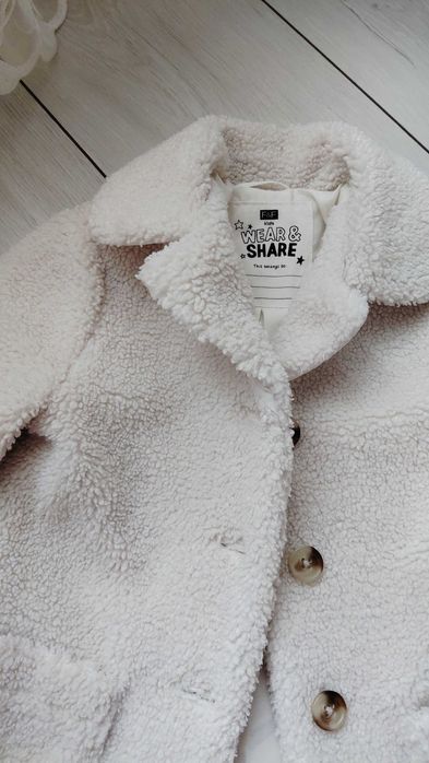 Пальто теді для дівчинки