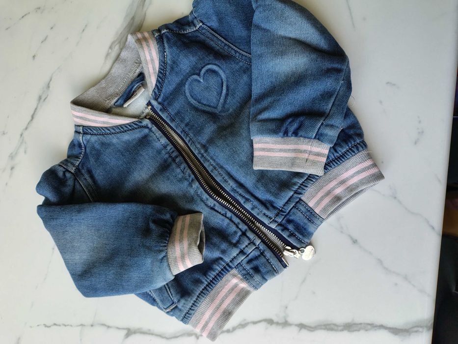 Kurteczka jeansowa,Bomberka dla dziewczynki