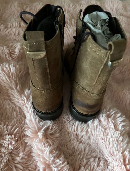 Botas tipo militar de mulher
