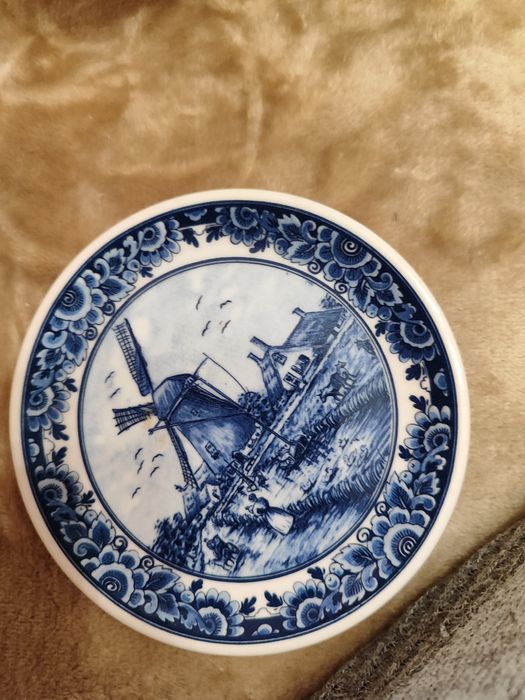 Talerz z wiatrakiem Holandia