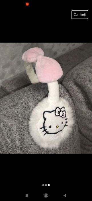 Przepiękne nauszniki hello kitty Sanrio
