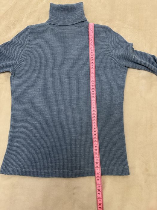 Шерстяний гольф/водолазка UNIQLO в рубчик