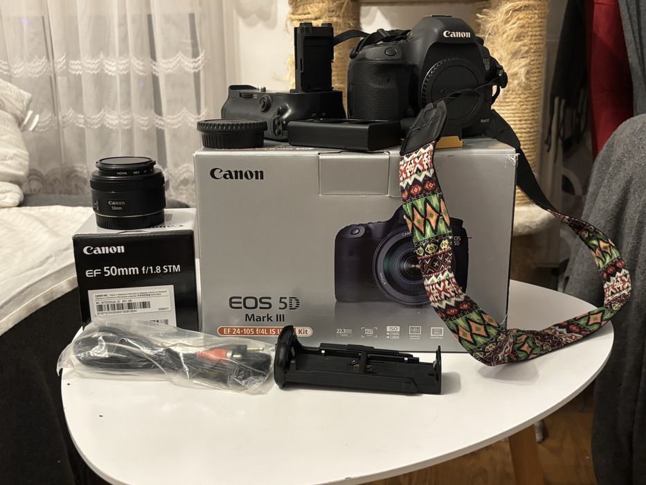 Canon 5d Mark III z obiektywem 50mm f/1.8 STM