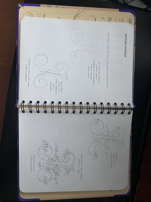 Скетч-бук, летерінг, книга для замальовок