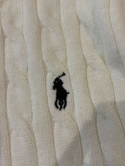 Biały sweter Ralph Lauren