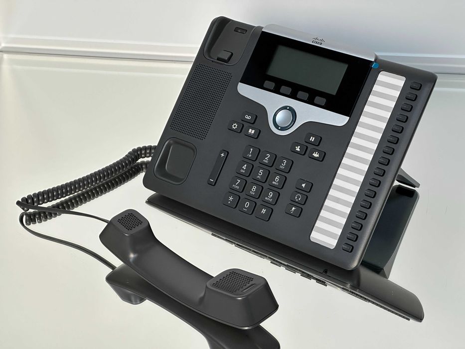 WYPRZEDAŻ! Telefon biurowy Cisco CP-7861-K9 stacjonarny 16 linii jednocześnie! IP VoIP wyświetlacz grafit Protokół SIP
