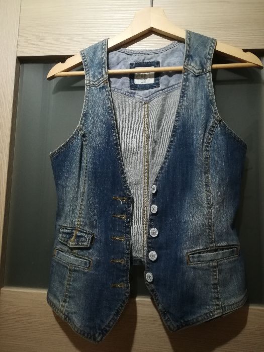 Kamizelka dżinsowa, 36, H&M, L.O.G.G