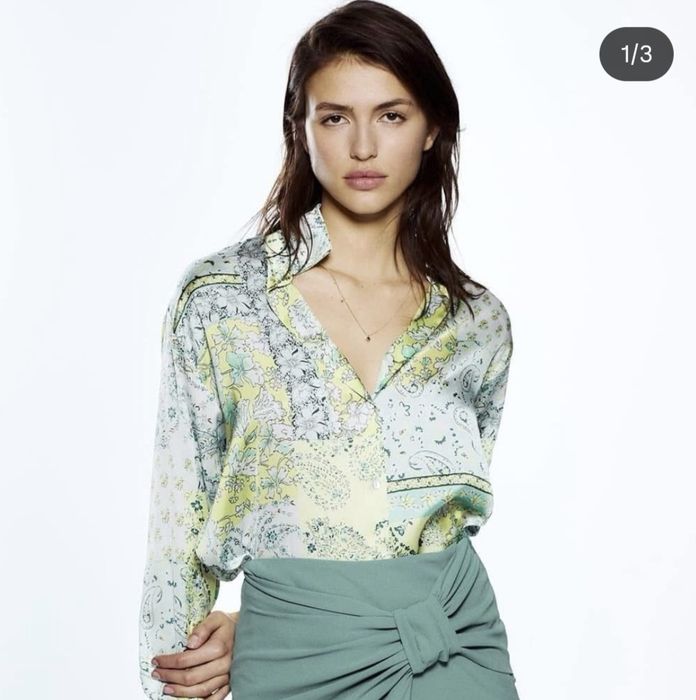 Блуза сатинова Zara