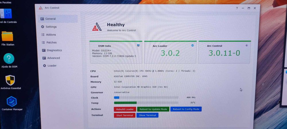 Asus VM45 Servidor nas