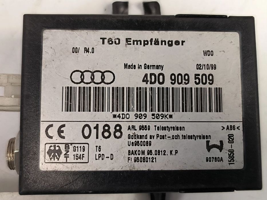 sterownik / moduł webasto 4d0909509k audi a8 d2