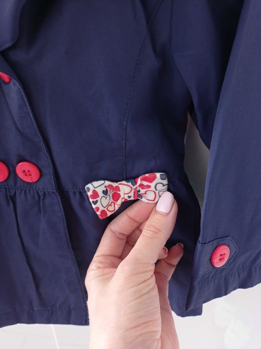 Płaszczyk dziewczęcy C&A z podpinką rozm. 86 Piękny!!!