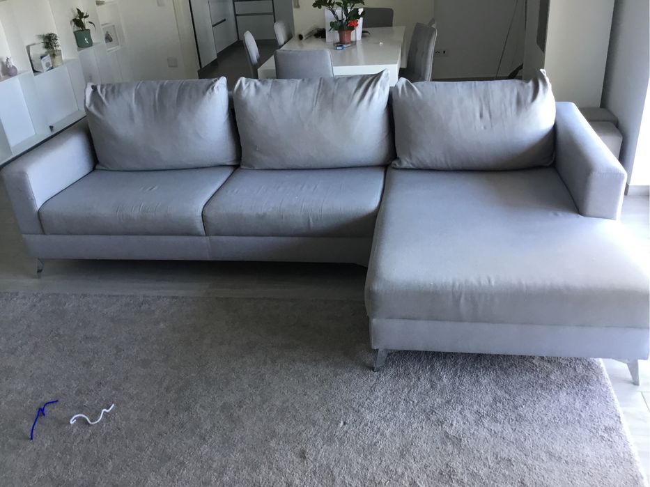 Venda de Sofa Chaise Long Cinzento (Usado)