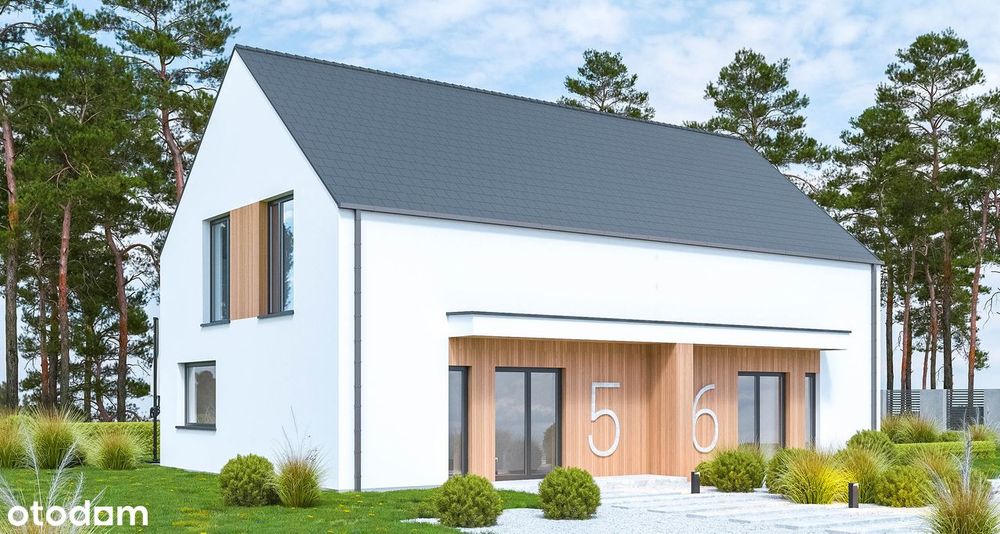 Dom bliźniak 86 m² Osada Borów – przy lesie blisko jeziora Niesłysz