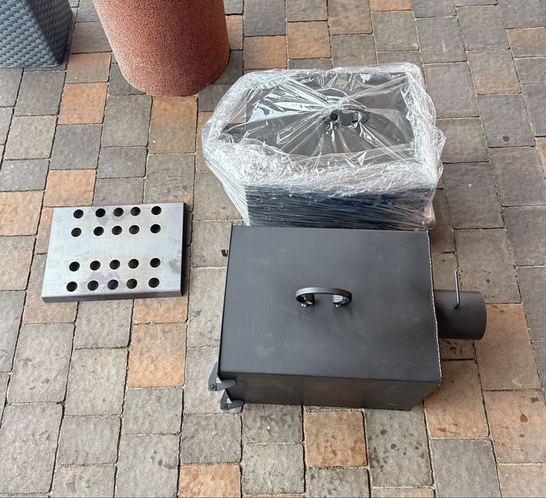 Palenisko do wędzarni, piecyk do wędzarni z blachy krzemowej XXL