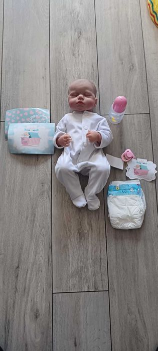 Lalka jak żywa Reborn noworodek dziewczynka + AKCESORIA