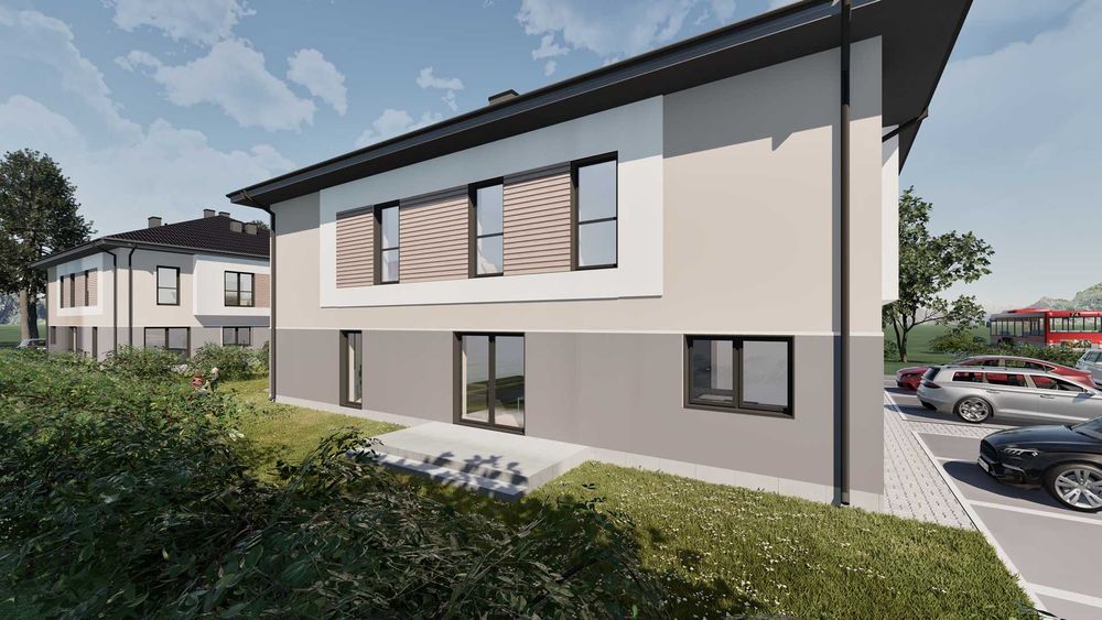 APARTAMENTY dwupoziomowe w Połańcu z ogrodem i dwoma miejscami parkingowymi!