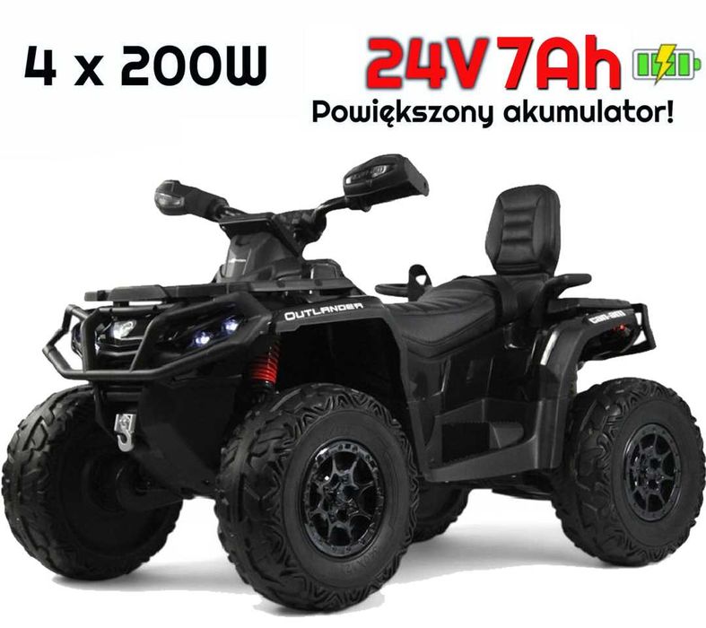 Duży QUAD na akumulator dla dzieci CAN-AM OUTLANDER 24V7Ah 800W