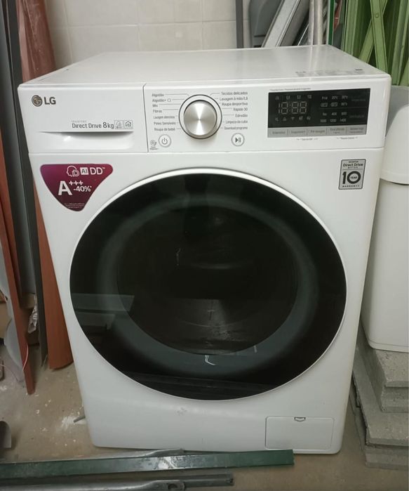 Maquina lavar roupa LG A+++ 8 Kg