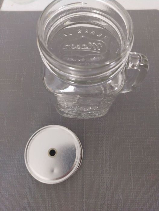 Słoik z nakrętką na słomkę podróżny napoje dla zdrowszego trybu życia