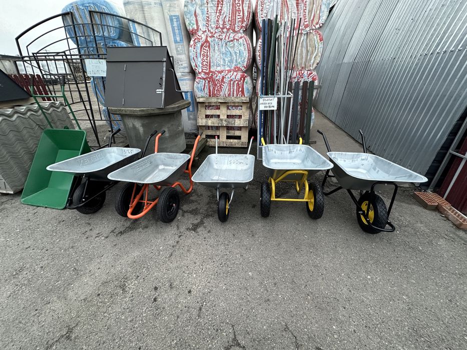 Тачка / тачки садові та будівельні, 1 та 2 колісна