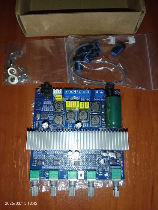 Пiдсилювач 2х50W+100W HiFi Bluetooth 5.0  TPA3116D2