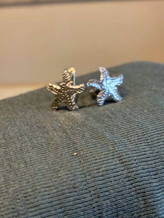 Jubitom srebrne kolczyki rozgwiazdy