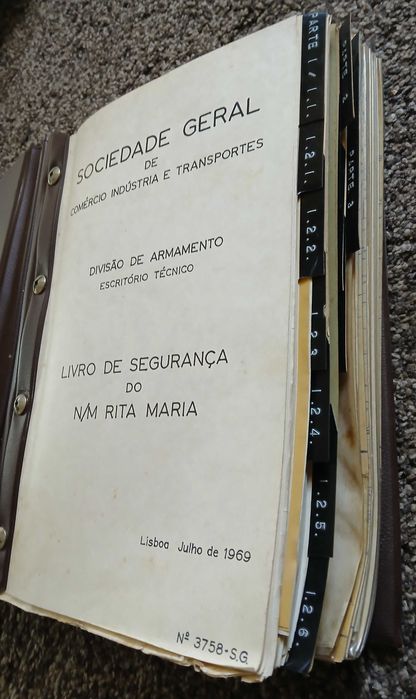 "Livro de Segurança" do N/M "Rita Maria" da S.G. - Sociedade Geral