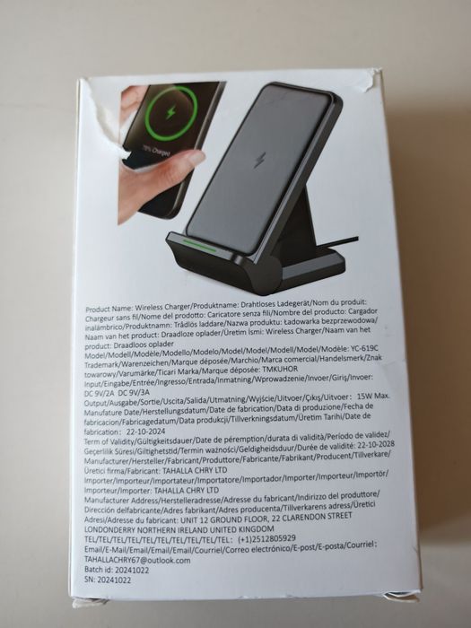 Bezprzewodowa ładowarka do telefonu , 15W , Qi