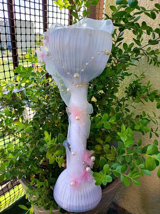 Dekoracja stołu komunijnego