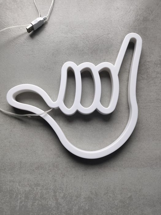 Neon lampka LED kciuk