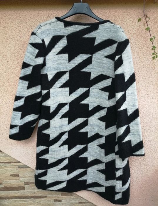 sweter kardigam S 36 10% wełna 5% alpaka zapinany jesień zima