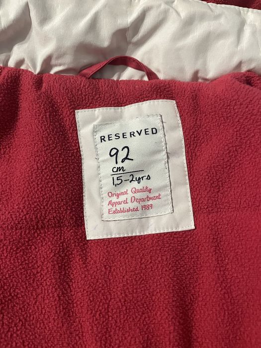 Kurtka zimowa dziewczynka 92 reserved