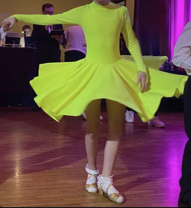 Sukienka do tanca towarzyskiego turniejowa pierwszy krok roz 140/146