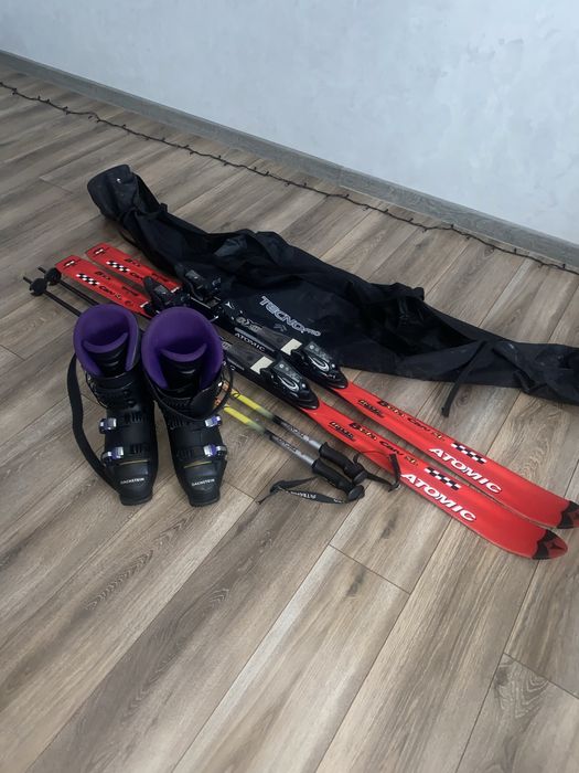 Лижі і черевики комплект, німецька якість