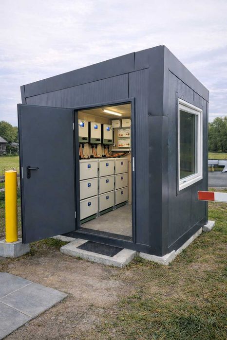 Kontener pod Magazyn energii 2x2 m z płyty warstwowej
