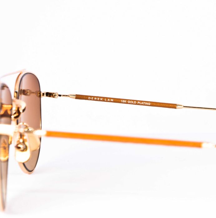 Позолоченные Очки Derek Lam Оригинал Retail 470$ Made in Japan
