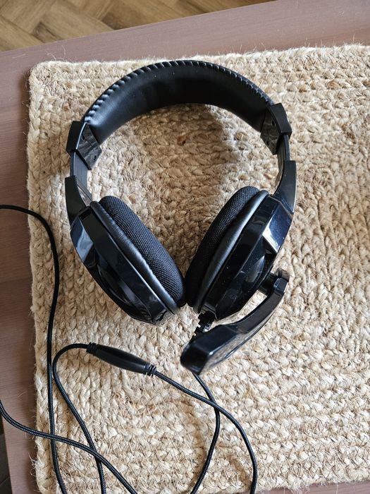 Słuchawki przewodowe z mikrofonem, jack