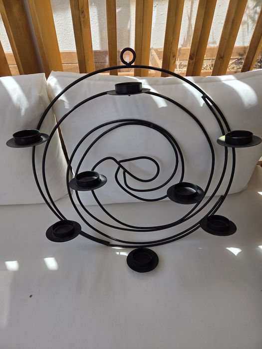 Suporte para velas em ferro