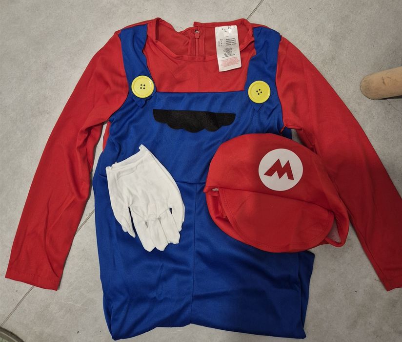 Nowy! stroj przebranie Super Mario Bros kostium