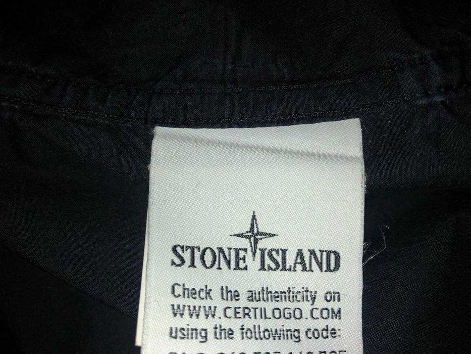 Сорочка рубашка Stone Island с патчем