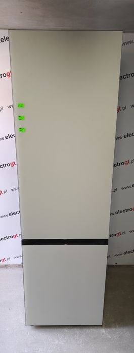 Lodówka Samsung satynowy beż szkło bespoke 203 cm wys. Wifi nowy model zobacz