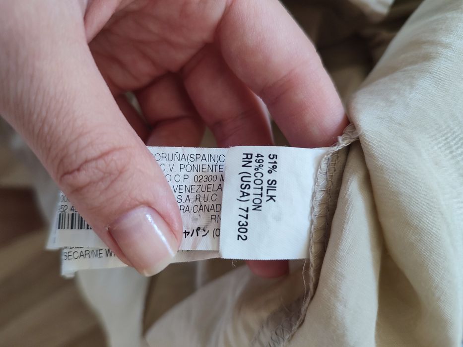Шовкова блузка зараз zara для вагітних справжній шовк, натуральний