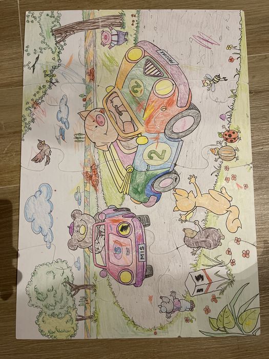 2x Big puzzle dwustronne +opakowanie